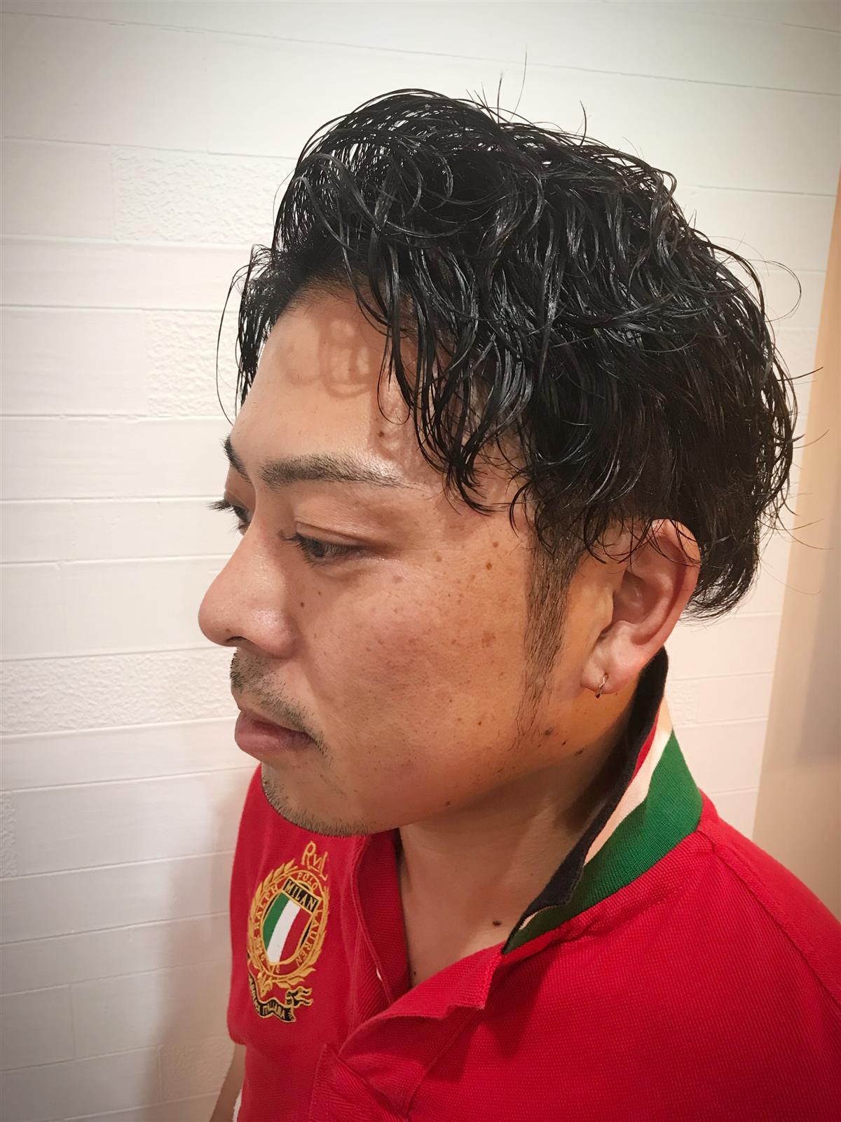 ツーブロックワイルドパーマ